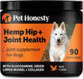 Hemp Hip & Joint Supplement for Dogs - Hemp Oil & Powder - Glucosamine Chondroitin for Dogs, Turmeric, MSM, Green-Lipped Mussel, Supports Mobility, May Reduce Discomfort (Duck)