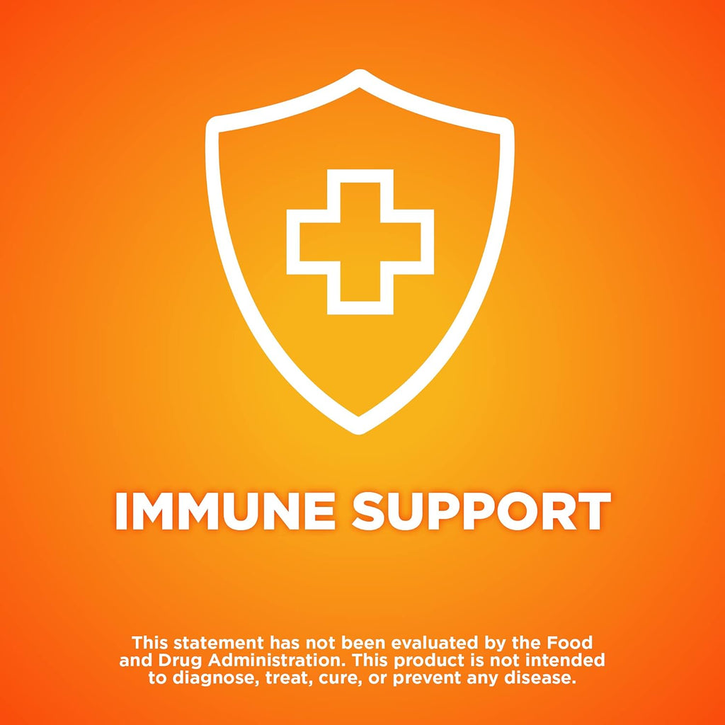 Amazon Basic Care - Immune Support Supplement, Berry Chew Tablets, excellent source of the body-essential sunshine Vitamin D, 32 Count