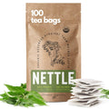 Organic Nettle Tea (100 Tea Bags) - Stinging Nettle Leaf TeaBags (Urtica Dioica) - Te de Ortiga Verde Organica - Support Digestion, Fluid Balance, Kidney, Skin, Hair