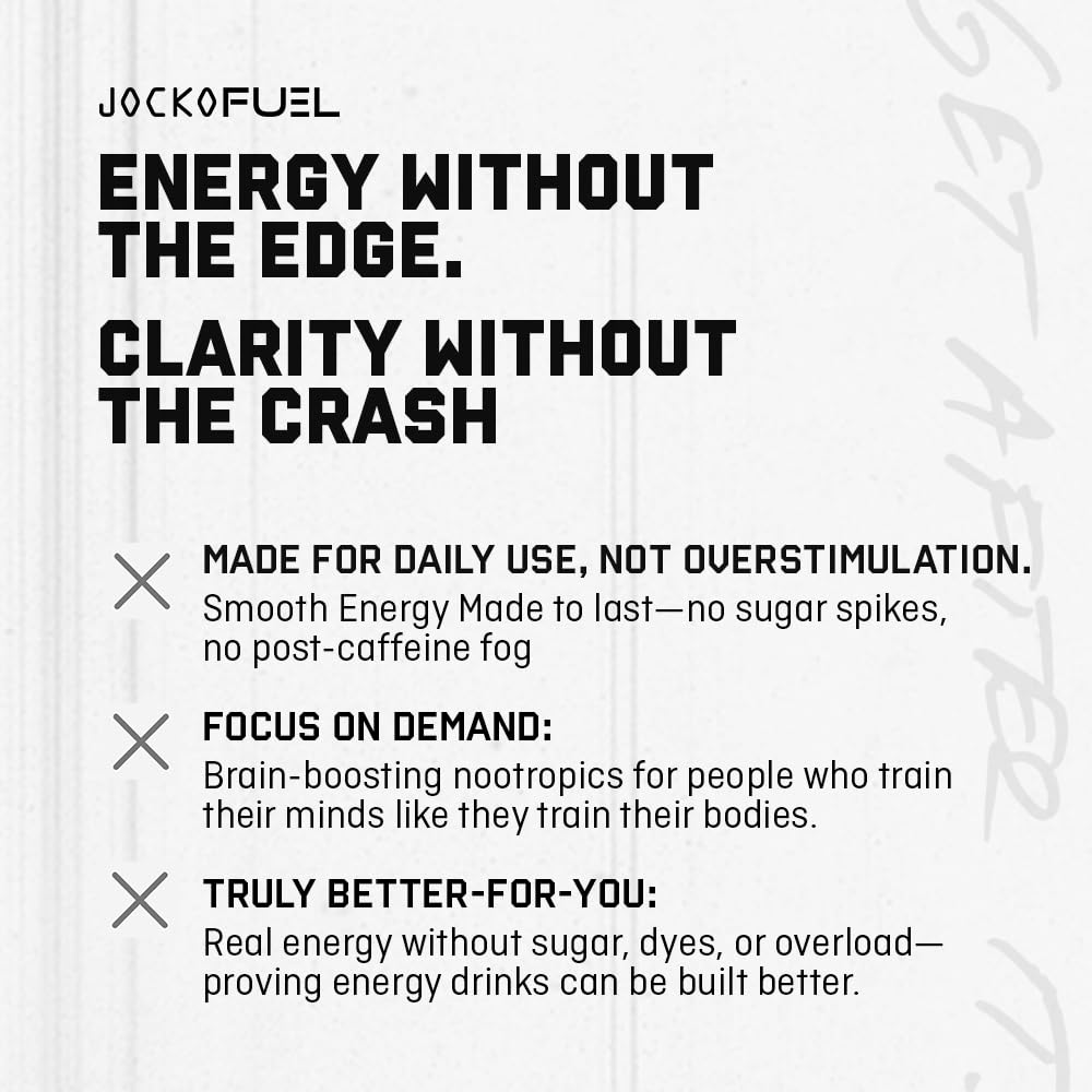Jocko GO Energy Drink - Keto, Vitamin B12, Vitamin B6, Electrolytes, L Theanine, Magnesium- Energy Boost, Sugar Free Nootropic Monk Fruit Blend - 12 Pack (Sour Apple)