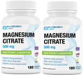Magnesium Citrate 500 mg | High Potency Elemental Magnesium | Total 360 Veggie Caps, Superior Absorption, Non-GMO, NO Gluten and Dairy, Supports Muscle, Joint, and Heart Health