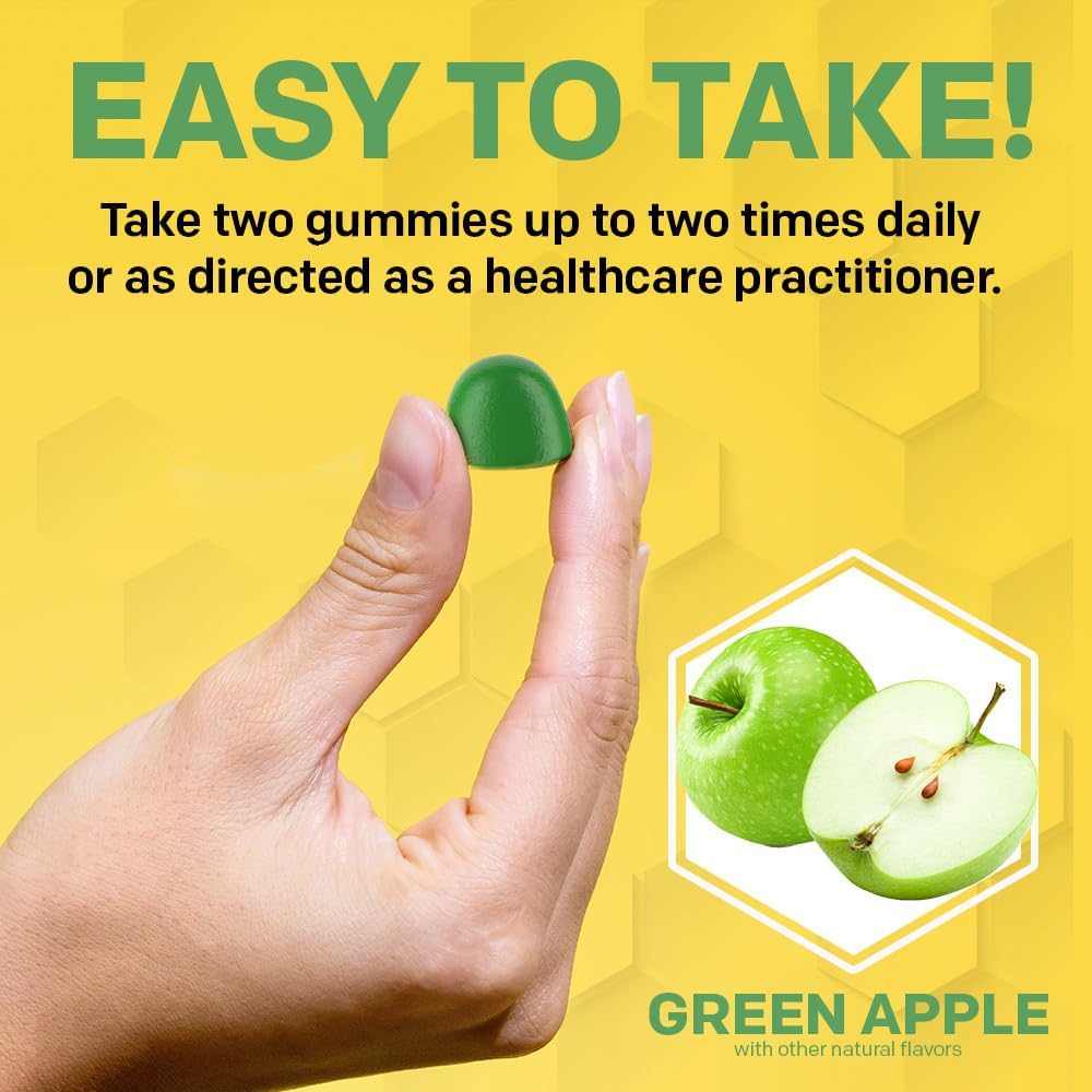 Zen Magnesium Gummies - 200mg Magnesium Citrate & 125mg Sensoril Ashwagandha Gummies - with L Theanine for Calm & Stress Support - Mag Citrate and Ashwagandha Supplement - 30 Green Apple Chewables