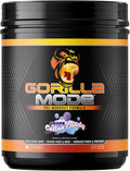 Gorilla Mode Pre Workout - Massive Pumps Laser Focus Energy Power - L-Citrulline, Creatine, L-Tyrosine, Betaine, Hydroprime, Alpha-GPC, 400mg Caffeine, Huperzine A 786g (Cotton Candy Grape)