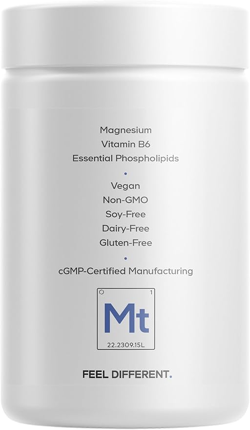 Codeage Liposomal Magnesium Taurate+ Supplement - Magnesium Taurate, Vitamin B6 as Pyridoxal 5-Phosphate, 2-Month Supply - Liposomal Delivery, Vegan, Non-GMO, Gluten-Free, 120 Capsules