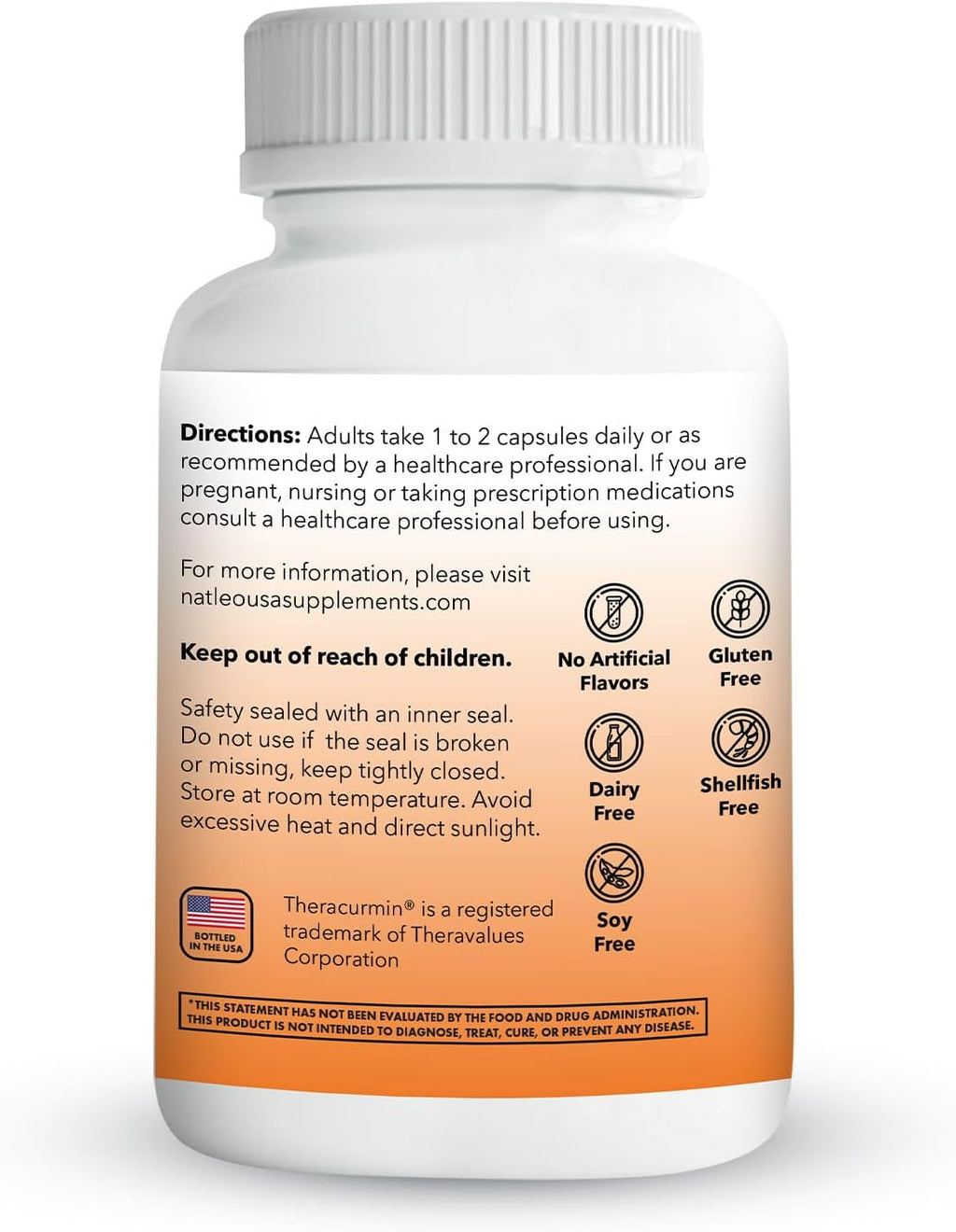 Theracurmin Turmeric Curcumin Supplement, 120 Count, High Absorption Turmeric & Curcumin - Joint Supplement for Men and Women - 42.6X More Bioavailablity