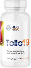 Tollo19 Immune Support Supplement - 3CLpro Inhibitors Protease Enzyme Supplement - 300mg Natural Blend of Gromwell Root Extracts & Sunflower Lecithin - Immune Defense 60 caps