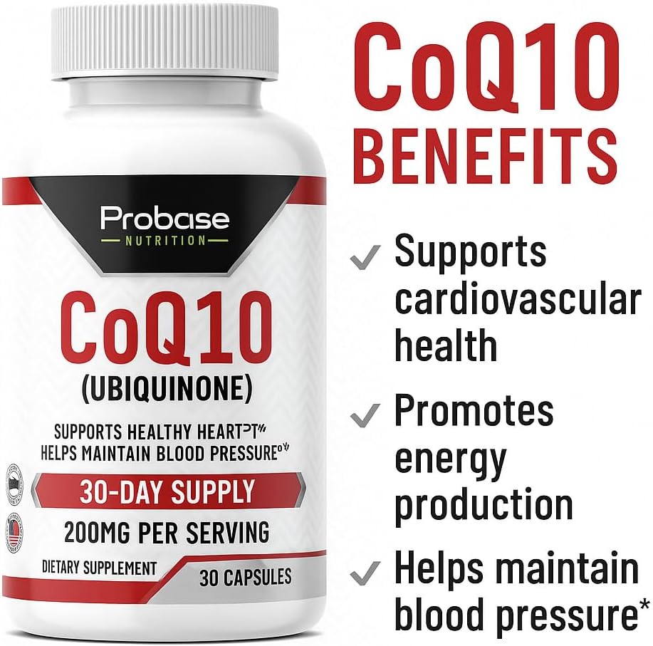 CoQ10 (Ubiquinone) 30 Capsules 30-Day Supply