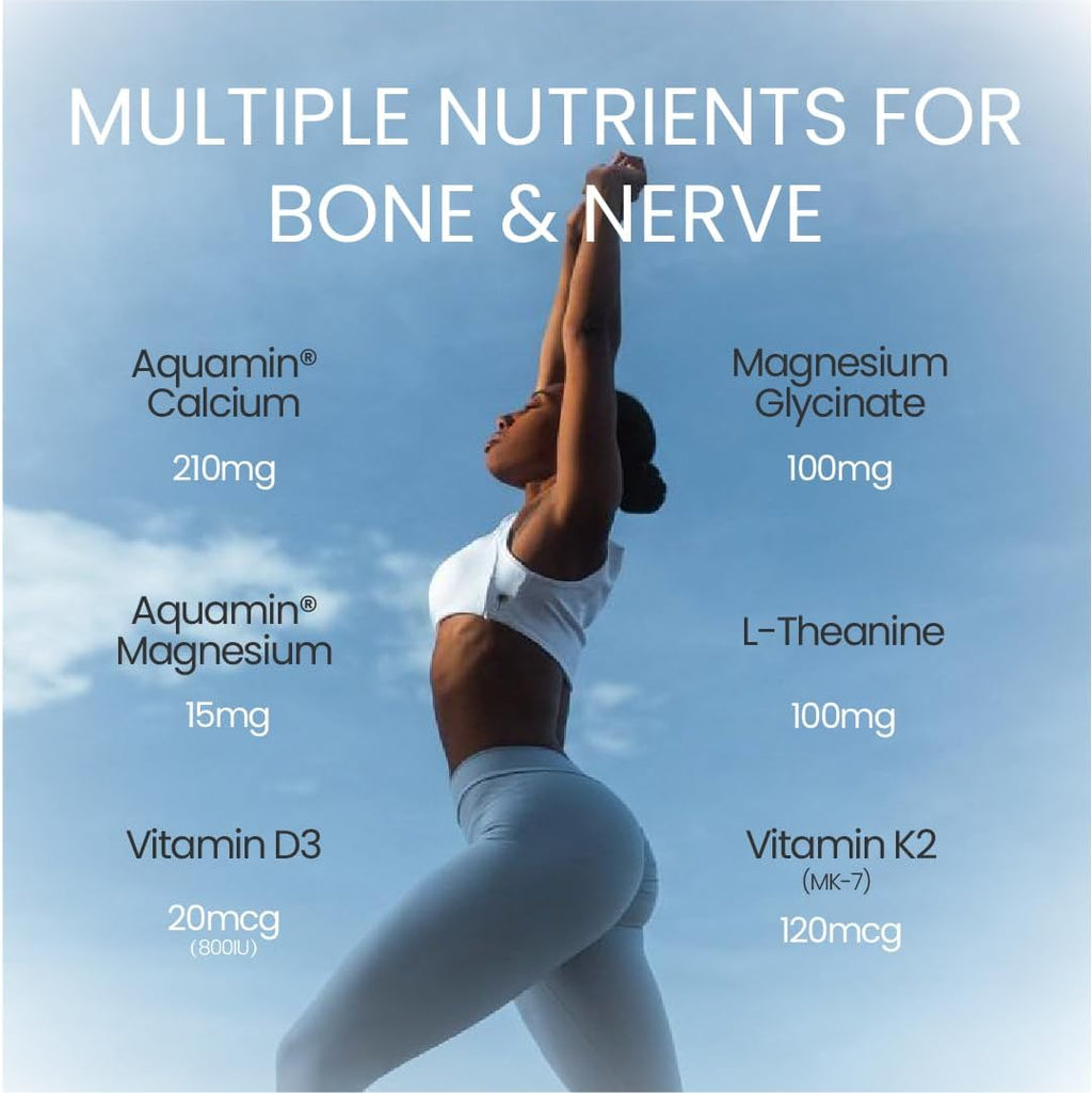 Bone & Nerve Complex | Bone Health, Nerve Function, Stress Relief, Cardiovascular Health | Vegan, Non-GMO, Made in USA, 90 Servings