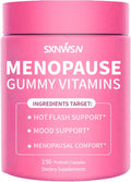Menopause Support Capsules with Vitamin B6 D3 & Ashwagandha, Black Cohosh, Chasteberry Extract - Hot Flash & Mood Support,150 Count