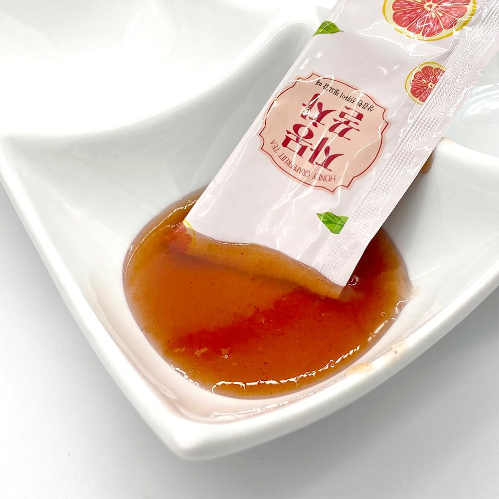 KAYFOOD Garden Honey Grapefruit Tea Powdered & Earl Grey Black Tea Bag Mix 10 Sticks (5.56oz), (Honey Grapefruit 5 Sticks & Early Grey Black 5 Teabags)