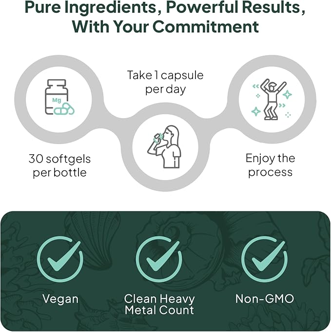 Organics Ocean Better D3 + K2-100% Organic VIT D3 and K2 Supplements with Maximum Bioavailability - Supports Bone Density, Calcium Balance, Immunity & Mood - 4-Pack, 120-Day Supply