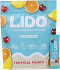 LIDO Tropical Punch Electrolyte Powder Packets — Clean, Zero-Sugar Hydration Drink Mix with Balanced Sodium for Fast Replenishment — Vegan, Paleo & Fasting Friendly — 28 Sticks
