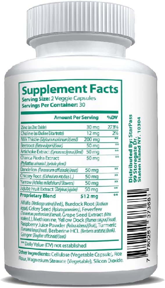 Liver Health | Liver Detox & Cleansing Repair Formula with Natural Nutrients Vital to Liver 60 Caps (3 Pack)