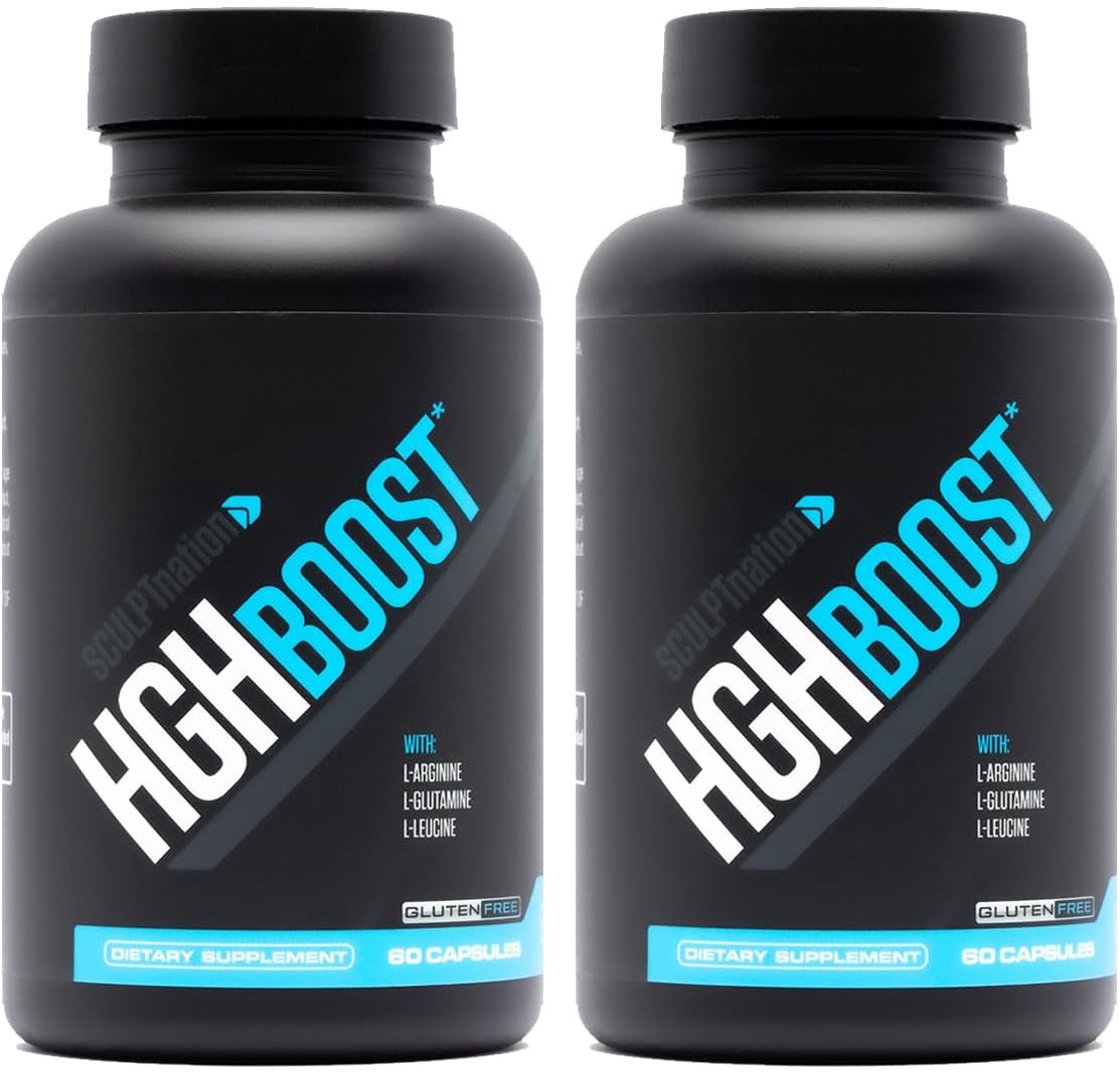 Sculpt Nation by V Shred L Arginine, Tribulus Terrestris & Amino Acids for Energy, Performance, and Vitality Support, Lean Body Mass and Recovery Support - 60 Gluten Free Capsules - 2 Pack