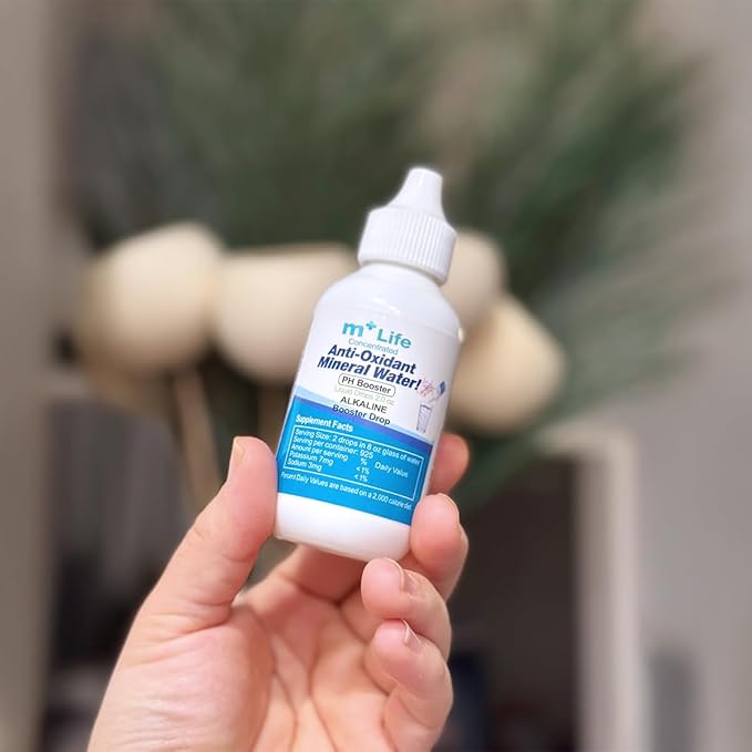 Mplus Life Balance Your pH, Antioxidants Alkaline Mineral Drops, Single 2.0 Oz Pack, Portable, Yields 925 Cups of 8 oz of Alkaline, antioxidant Water, Unflavored, pH Balance