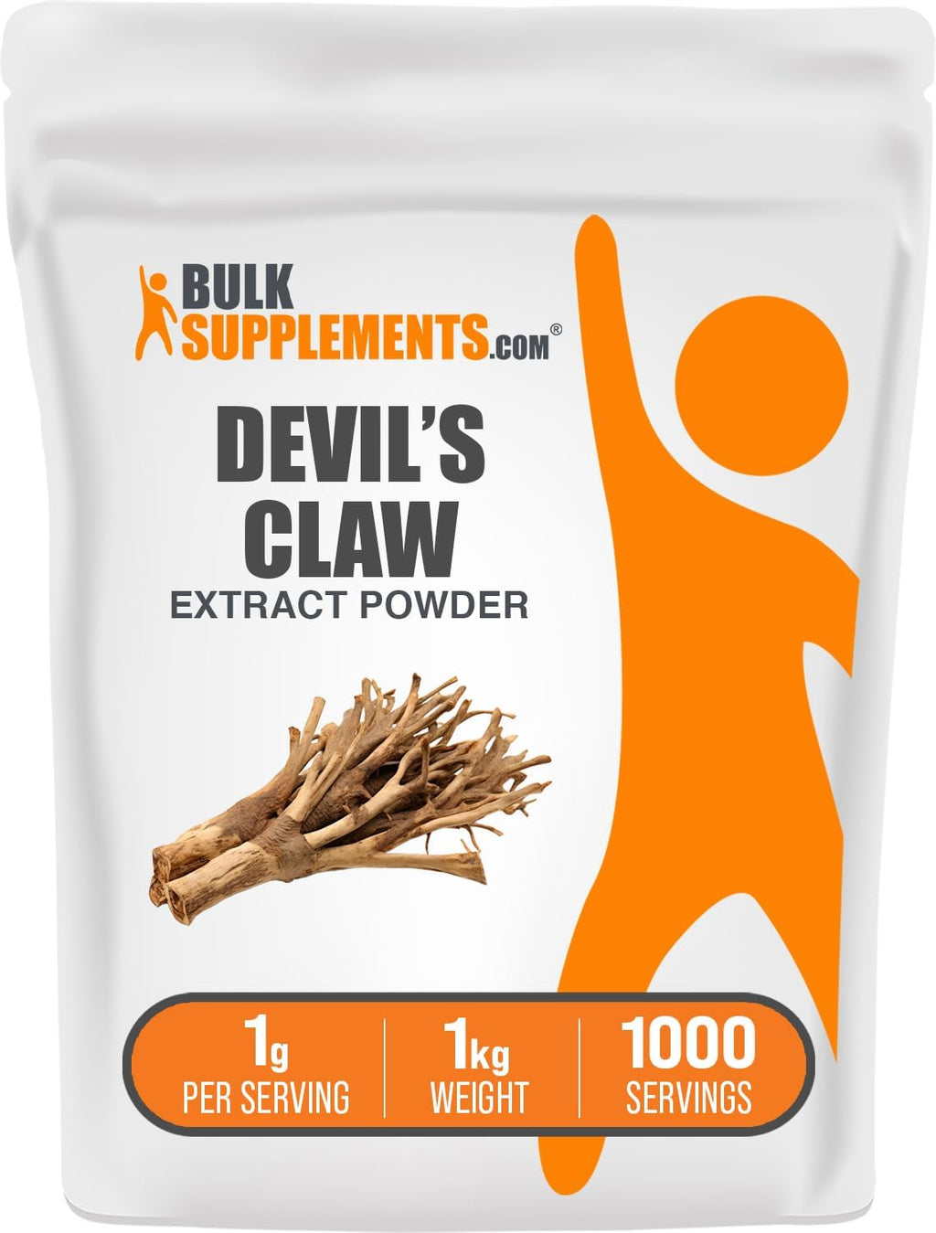 BulkSupplements.com Devil's Claw Extract Powder - Devils Claw Herbal Supplement, Devil's Claw Powder - from Devils Claw Root, Gluten Free, 1000mg per Serving, 5kg (11 lbs) (Pack of 5)