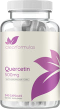 Advanced Zinc Quercetin with Bromelain Formula - Triple Immune Support Quercetin Complex for Daily and Seasonal Immune System Wellness Support - Made in a cGMP American Facility (240 Servings)