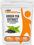 BulkSupplements.com Green Tea Extract Powder - 50% Polyphenol, Green Tea Supplement, Herbal Supplement - Gluten Free, 500mg per Serving, 250g (8.8 oz) (Pack of 1)