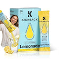 Kickback Morning Boost Lemonade 10 Pack – Electrolyte Hydration Beverage with Electrolytes & Vitamins for Enhanced Energy & Focus – Innovative Proprietary Drink for Liver & Gut Support