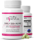 Premium D3 K2 - Full Spectrum Vitamin D3 K2, 2000 IU D3 + MK7 + MK4 + K1, Daily D3 K2 & K1 Supplements - Vitamin D Supports Calcium Absorption for Strong Bones & Immune Health - 30 Capsules