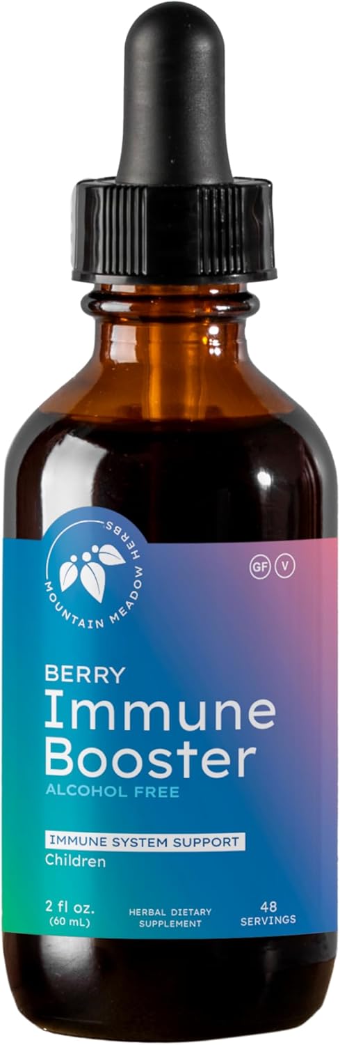 Mountain Meadow Herbs Berry Immune Booster for Kids Immune Support, with Elderberry and Echinacea - 2oz.