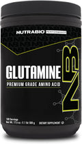 NutraBio Pure L-Glutamine Powder, 100 Servings L-Glutamine Supplement, Amino Acid, Pure Grade, Glutamina, Absolutely no Additives, Fillers or Excipients, Muscle Recovery Supplement - (500 Grams)