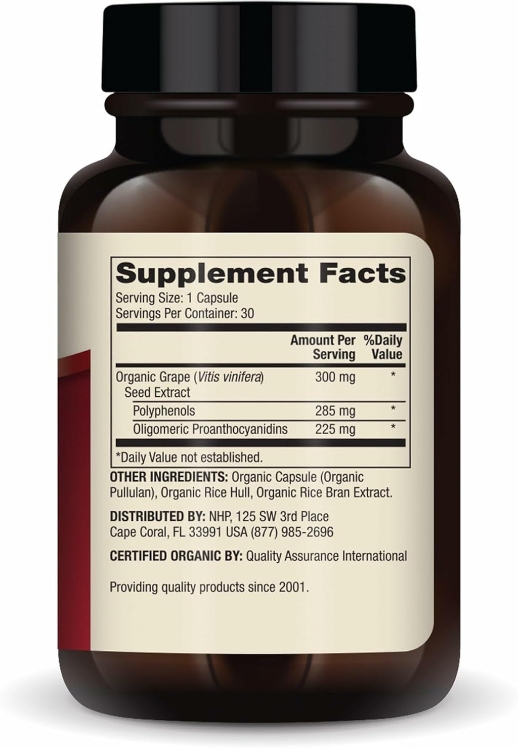 Dr. Mercola Organic Blood Pressure Support - Supports Healthy Circulation - High-Potency Grape Seed Extract - Non-GMO & Soy-Free - 30 Capsules (30 Servings)