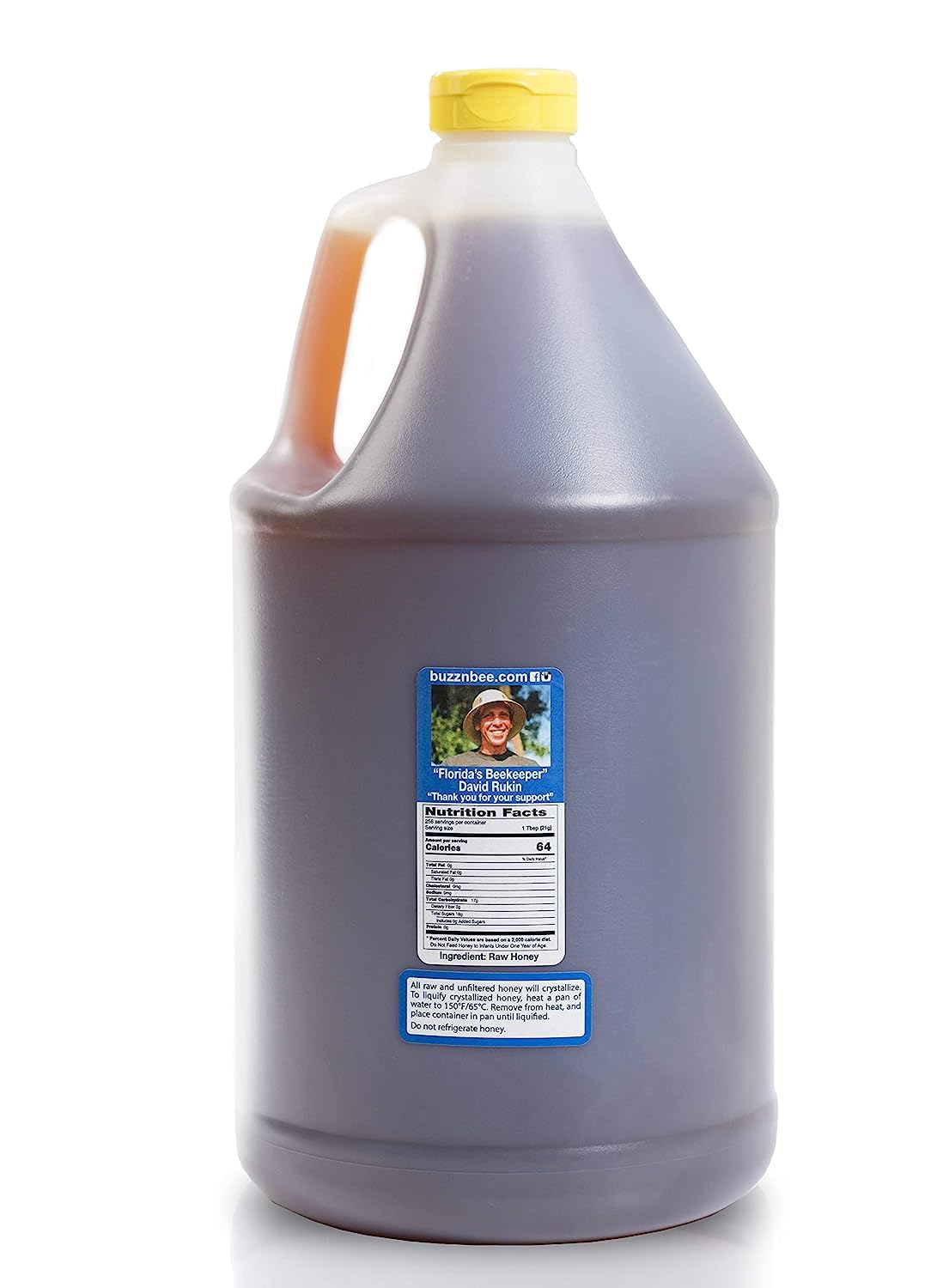 Buzzn Bee Raw Florida Honey - Unpasteurized and Unfiltered (Orange Blossom, 12 Pound (Pack of 2))