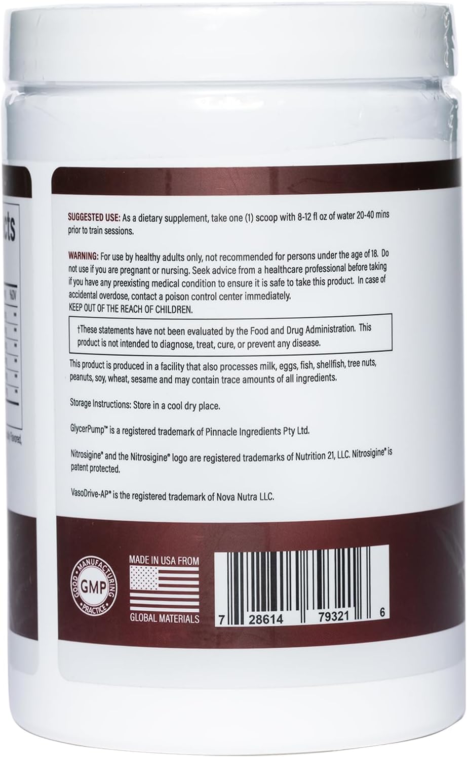 Vigor - Stimulant-Free Nitric Oxide Pre-Workout Powder | L-Citrulline (5000mg), Malic Acid (2000mg), GlycerPump (1500mg)| Fruit Punch| 30 Servings, 13.86g Each | Made in The USA