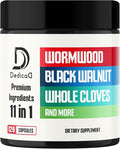 Wormwood Supplement - 120 Capsules Extracted from Black Walnut, Cloves, Turmeric, Apple, Berberine HCl & More - 11 Ingredients Combined for Immune System - 2-Month Supply