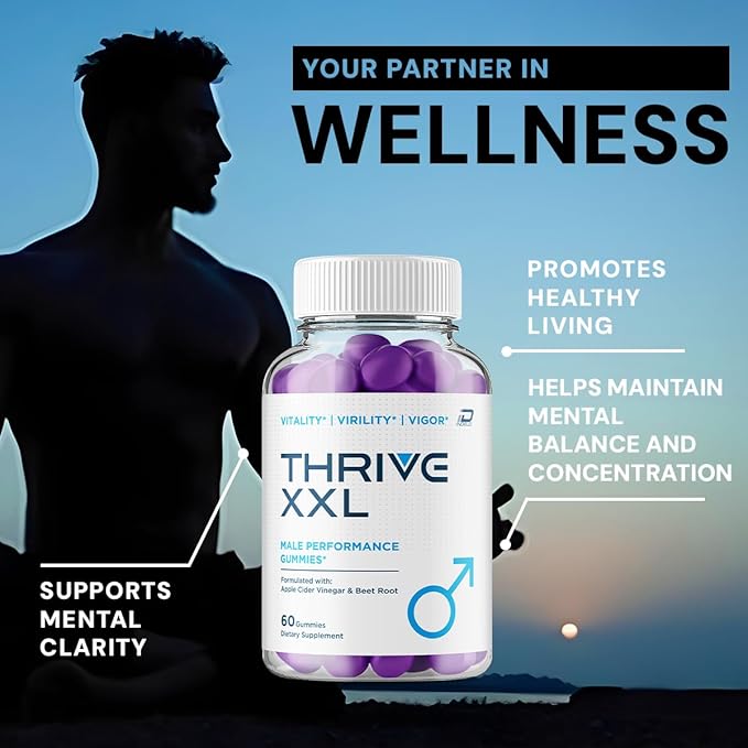 Thrive XXL Multivitamin Gummies – ThriveXXL Gummy Advanced Natural Support (3 Pack – 180 Gummies)