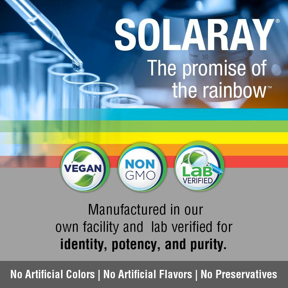 SOLARAY St. John's Wort Aerial 450mg | Herbal Support for Mood, Brain Health & Healthy Sleep | 100% Vegan, Non-GMO | 100ct