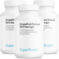 Supersmart - Grapefruit Extract 600mg per Day (99% Naringin) - High Potency GSE Supplement | Non-GMO & Gluten Free - 60 * 3 Vegetarian Capsules
