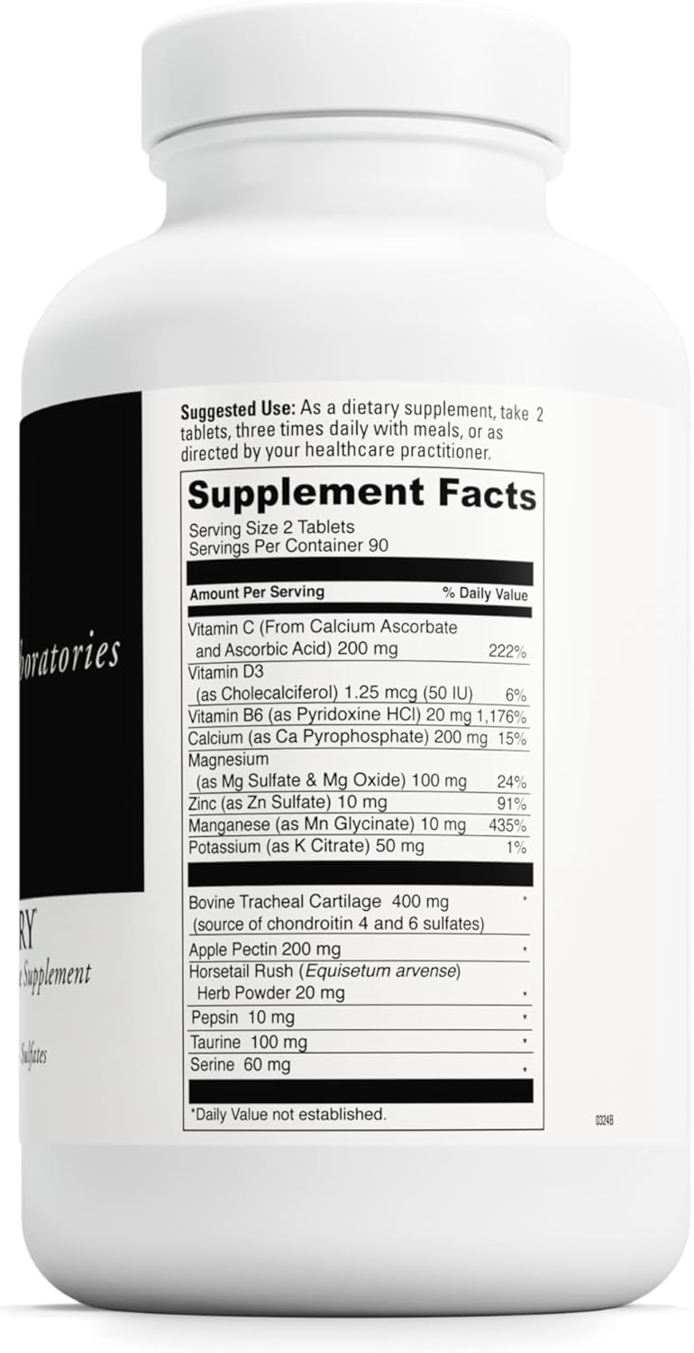 DAVINCI Labs Disc Discovery - Support Spinal Health & Back Function - with Vitamin C, Vitamin D3, Bovine Tracheal Cartilage, Apple Pectin & Horsetail Powder - Gluten-Free - 180 Capsules