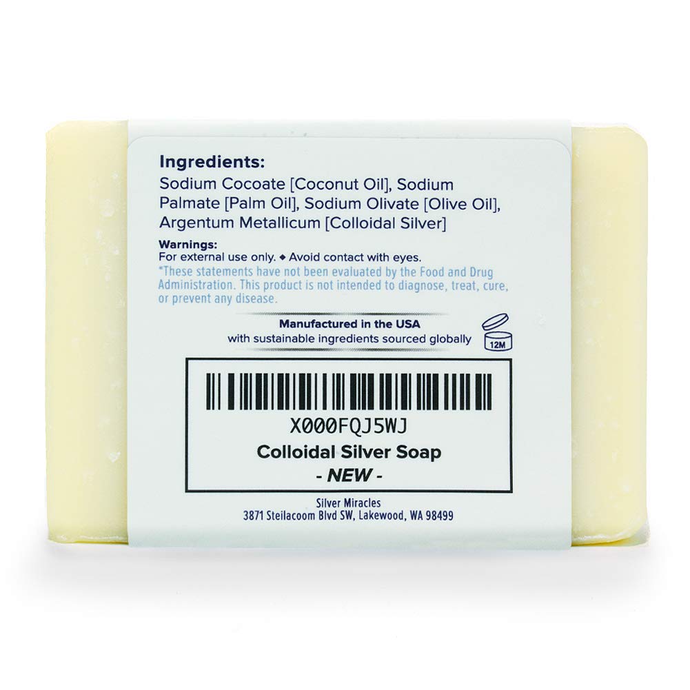 Silver Miracles - Colloidal Silver Soap - 3 pack