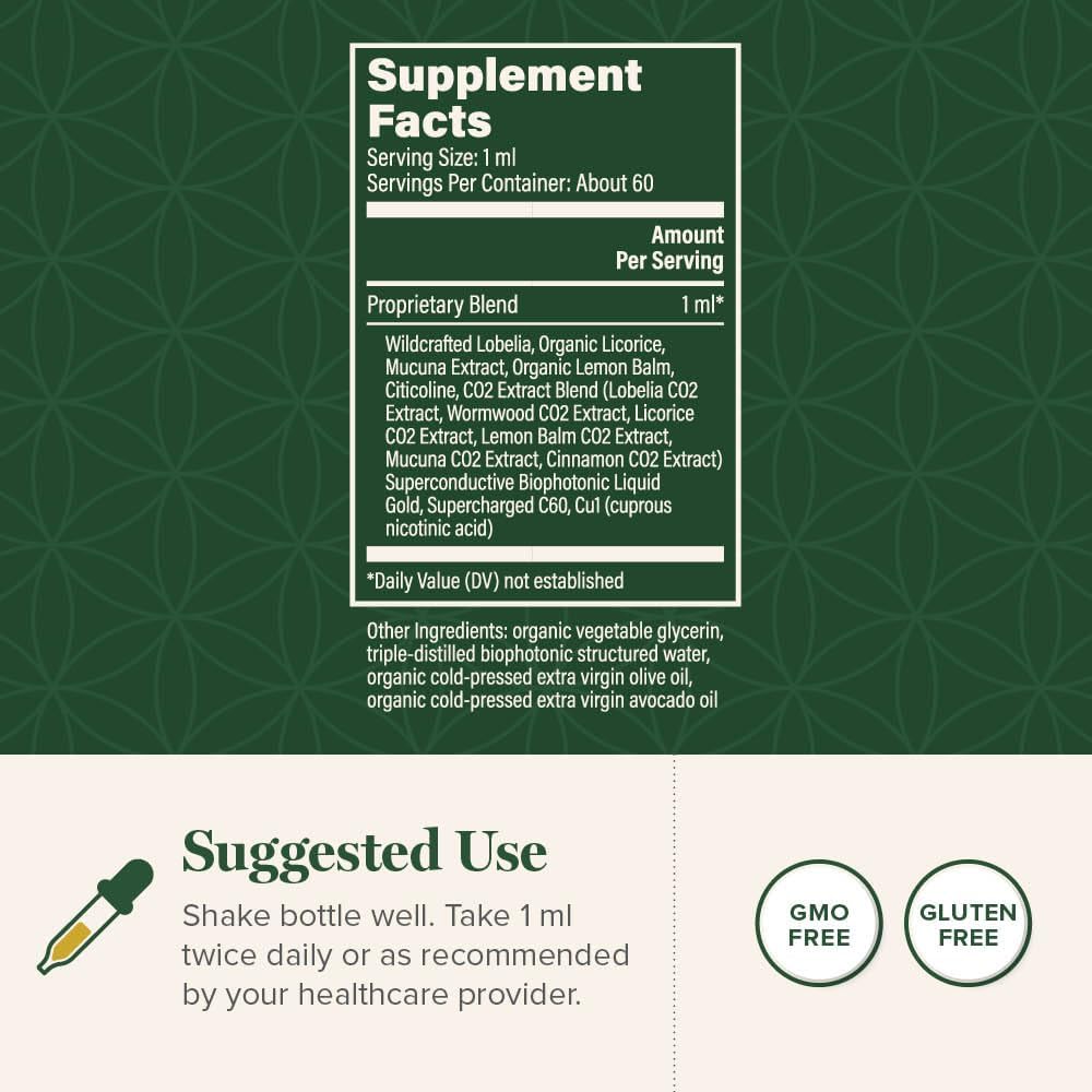 Global Healing Center - Foreign Protein Cleanse (Spike Protein Detox) - Support Formula with Wormwood - Helps Detox for Immune Support - 2 Fl Oz