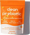 Clean Prebiotic Fiber Gummies for Men, Peach Flavor，Pre+Probiotic Fiber Gummies，Men's Digestive Cleaning Support Gummy,Men Prebiotic Supplement for Digestive Gut Health，60 Gummy