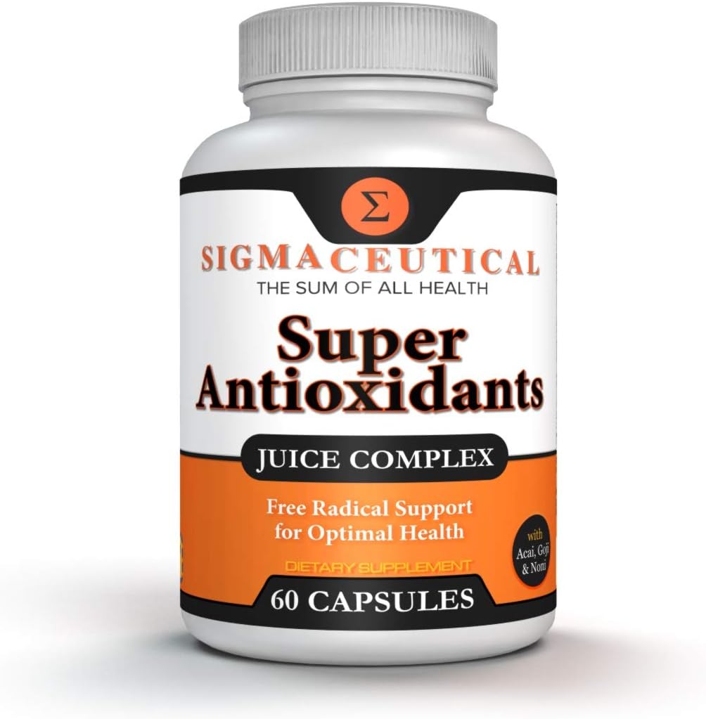 Super Antioxidant Capsules – 6 Superfruit Blend with Goji Berry, Acai, Resveratrol for Immune Support – Skin Health & Daily Wellness – 60 Count Made in USA