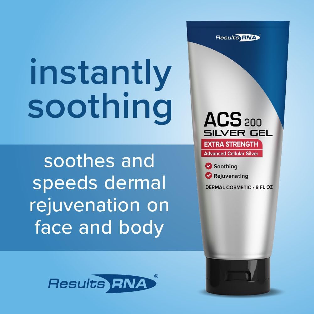 Results RNA - ACS 200 Silver-Glutathione Gel – Advanced Cellular Colloidal Silver Gel for Wound Care & Superior Dermal Healing. Clinically Proven. Recommended by Doctors Worldwide (2 oz - 30 Day)