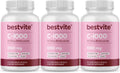 BESTVITE Vitamin C 1000mg (360 Vegetarian Capsules) (120 x 3) with Citrus Bioflavinoids - No Stearates - Vegan - Non GMO - Gluten Free