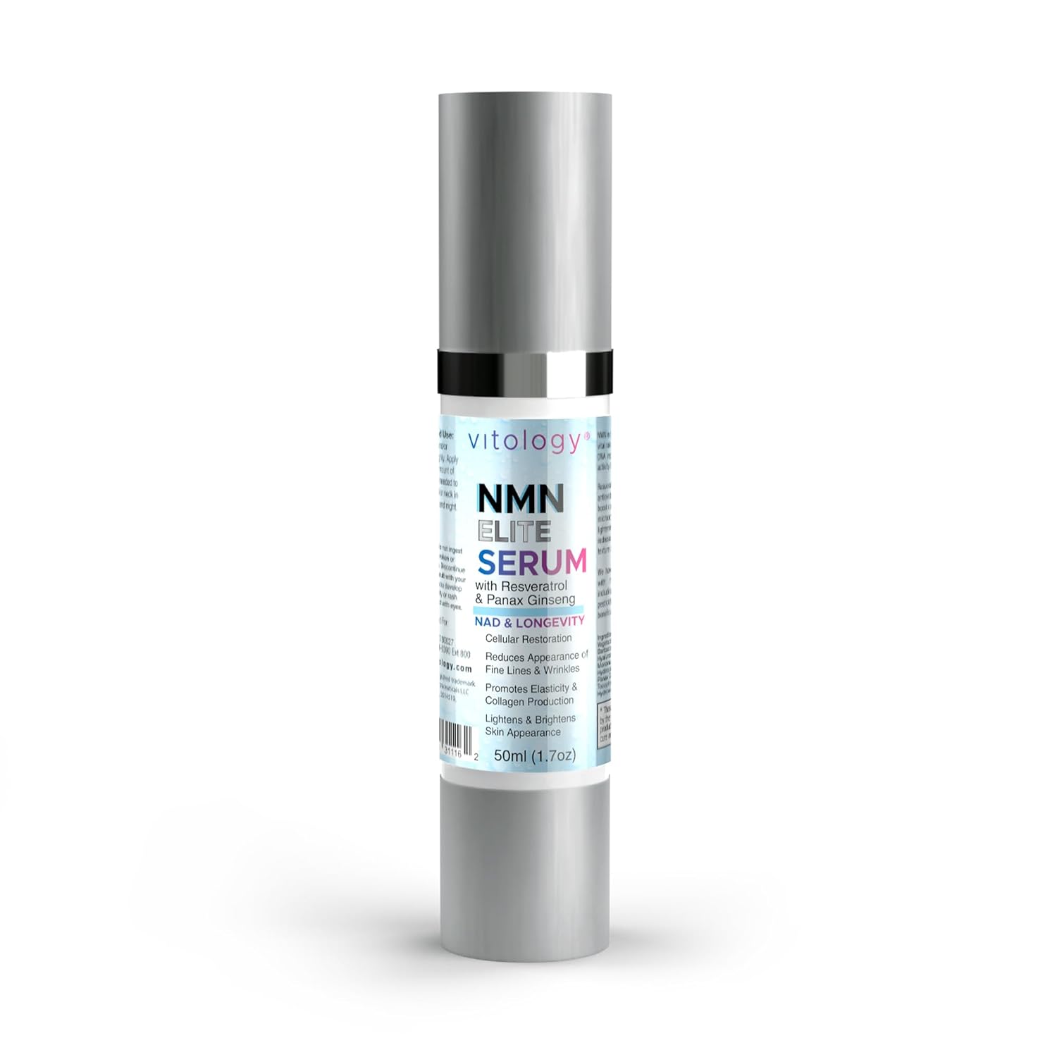 NMN + Resveratrol Face Serum – Cellular Renewal & Anti-Aging Formula with Hyaluronic Acid, Aloe & Ginseng – Boost NAD⁺, Hydrate, Firm & Revitalize Skin for Youthful Radiance – 1.7 fl oz