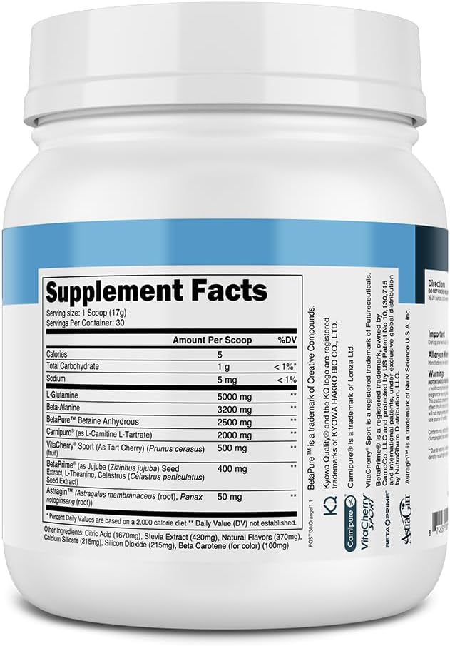 Transparent Labs Post - Post-Workout Recovery Muscle Builder w/L-Glutamine, Creatine Monohydrate, & Carnipure L-Carnitine L-Tartrate for Muscle Recovery & Building - 30 Servings, Orange