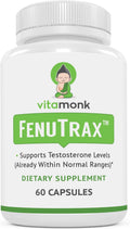 VitaMonk FenuTrax™ Fenugreek Extract Powerful 50% Fenugreek Seed Extract Standardized for Fenuside - High Furostanol Glycoside and Saponin Content When Compared to Testofen - 60 Capsules