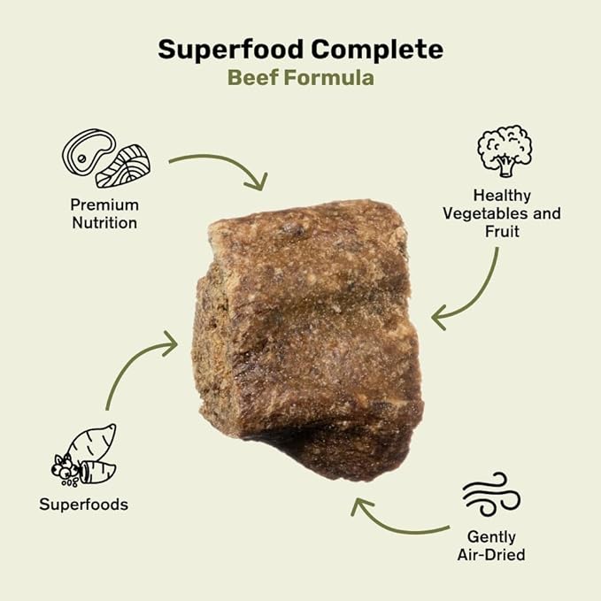 BADLANDS RANCH by Katherine Heigl – Superfood Complete Air-Dried Beef Dog Food – High Protein with Superfoods for Daily Wellness & Consistent Nutrition – 64 oz