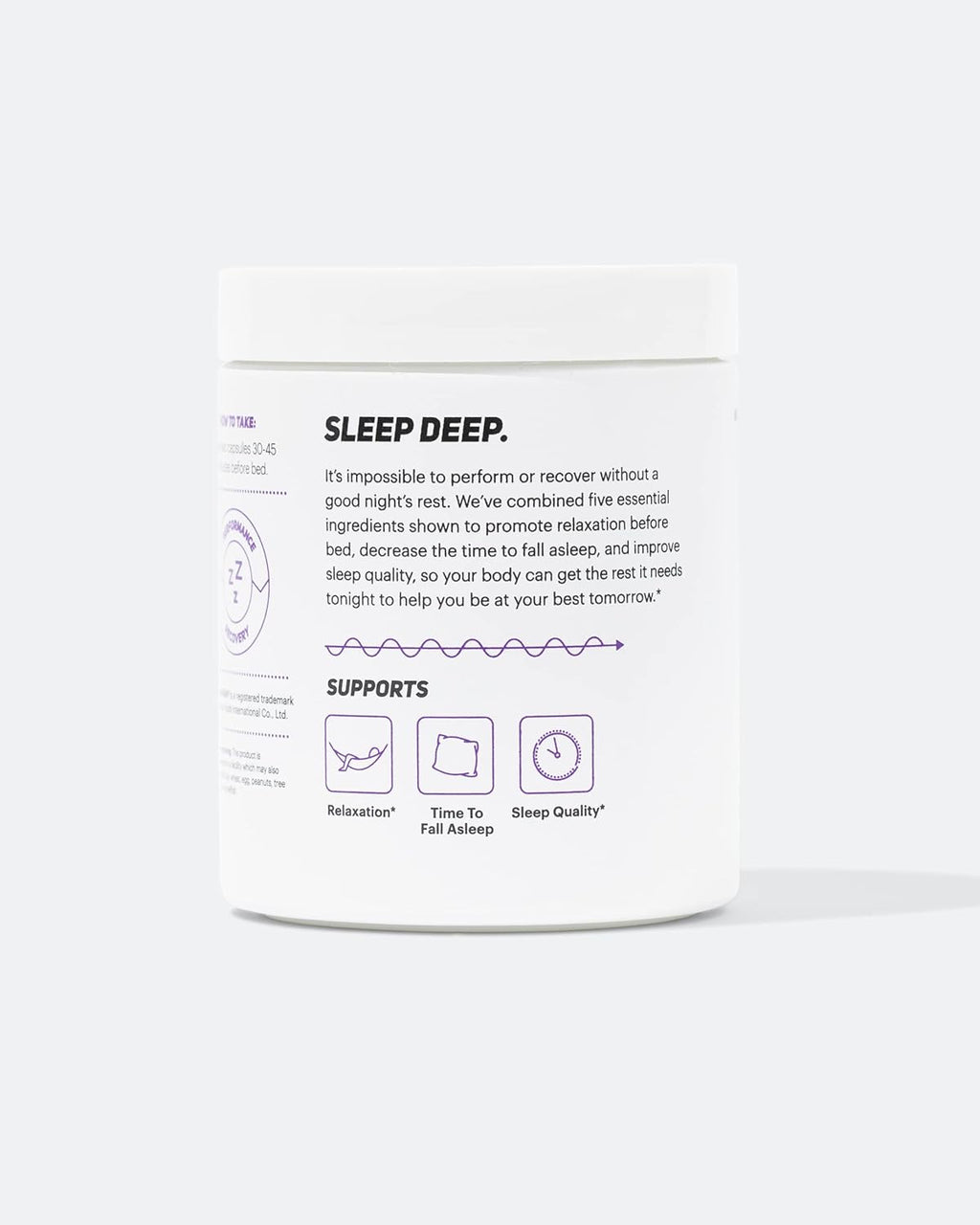 TB12 Sleep - Sleep Supplement with Magnesium, L-Theanine, Chamomile, GABA, and Melatonin to Fall Asleep Faster, Promote Relaxation, and Improve Sleep Quality. Stress and Mood Nightly Support