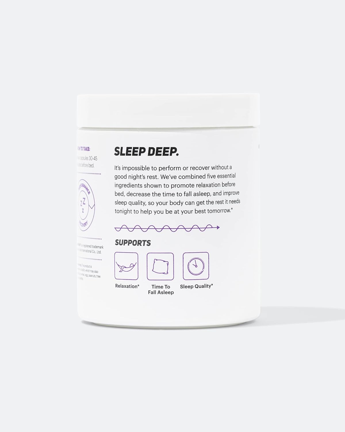 TB12 Sleep - Sleep Supplement with Magnesium, L-Theanine, Chamomile, GABA, and Melatonin to Fall Asleep Faster, Promote Relaxation, and Improve Sleep Quality. Stress and Mood Nightly Support