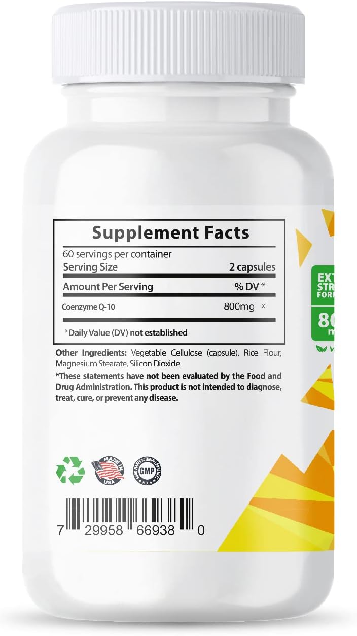 CoQ10 Powerful Antioxidant (Capsules 800mg 120 Capsules)