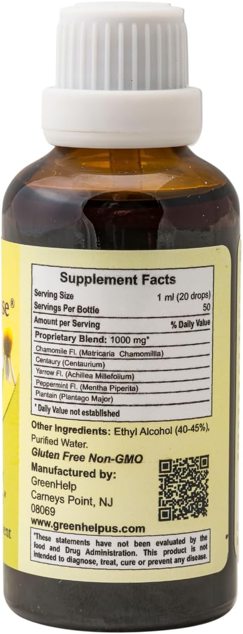 Stomach Defense Liquid Drops – Herbal Digestive Support Supplement for Bloating, Gas & Intestine Cramp Relief – Natural Stomach Health & Comfort – 1.7 fl oz (50 ml)