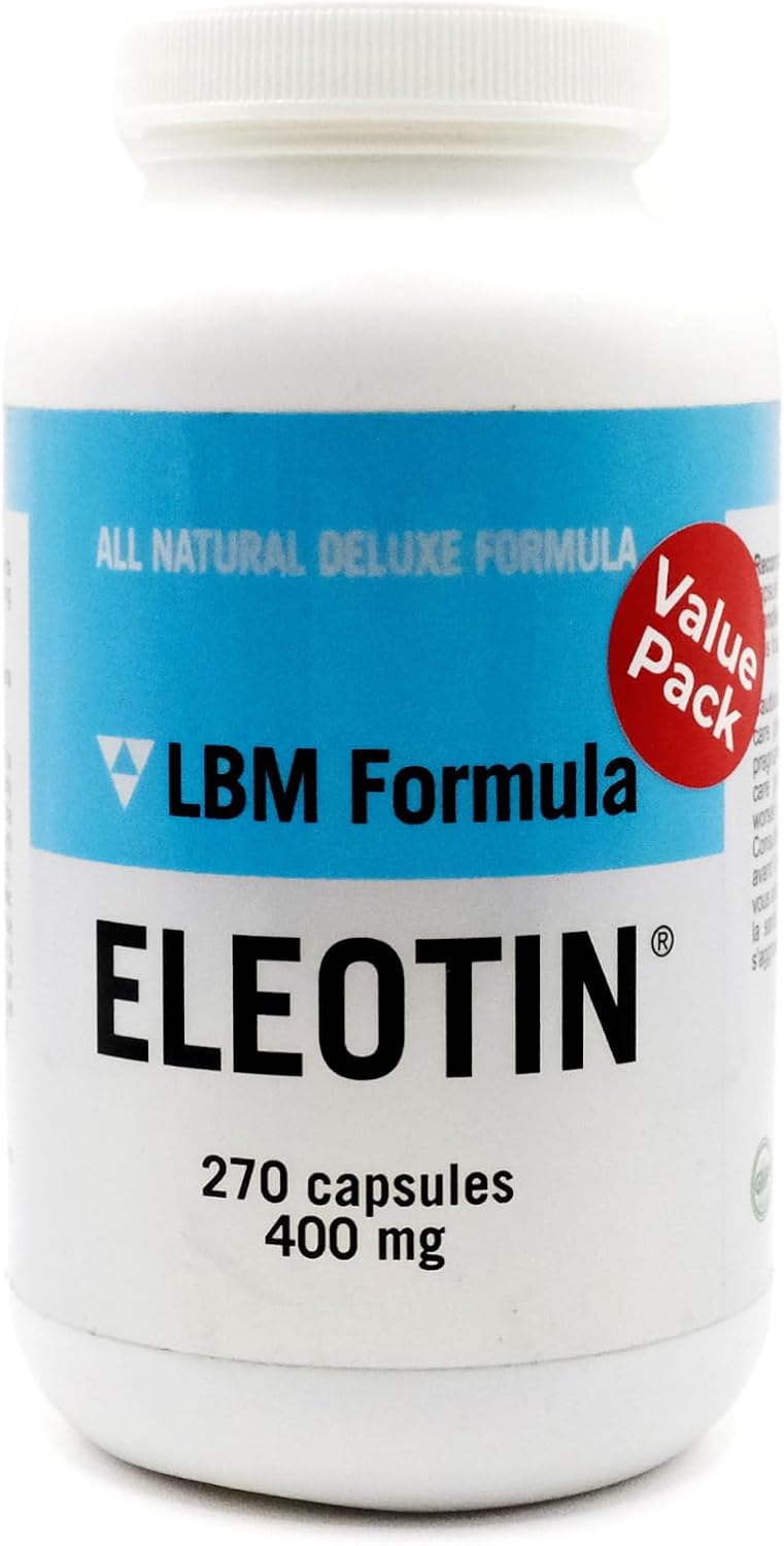 Eleotin (Value Pack) LBM | Herbal Supplements for Blood Circulation & Heart Health | Natural TCM Formula -Supports Healthy Blood Pressure, Arteries & Cholesterol | 270 Capsules, 400 mg Each