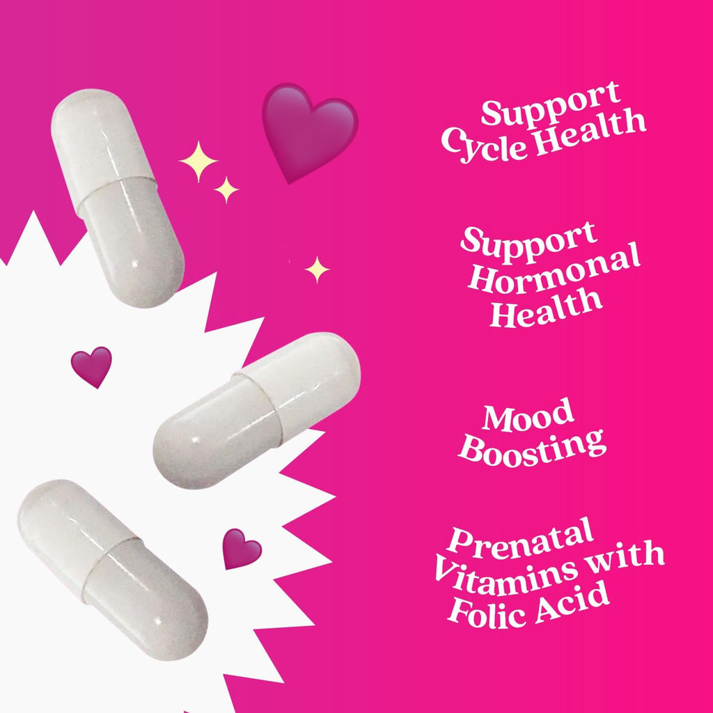 BeLive Myo-Inositol & D-Chiro Inositol Capsules - 90Ct I Inositol Supplement with Folic Acid Supplements for Woman, Optimal 40:1 Ratio (1)